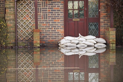 flooding around a house