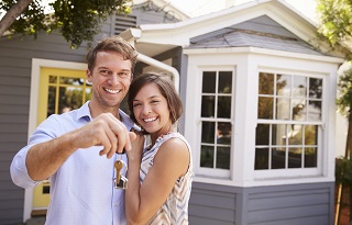 Young Homeowners at New Home